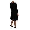 Black Knitted Wool Sheath Dress