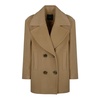 Brown Double-Breasted Short Coat