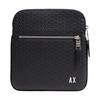 Black Zip Shoulder Bag with Pockets