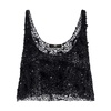 Embroidered Tulip Cropped Top