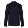 Blue Cotton Jacket Regular Fit