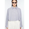 Blue Jacquard Shirt Cotton