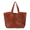 Tan Leather Shopper Bag