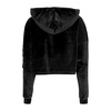Black Hoodie with Adjustable Hood and Zip Pocket