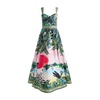 Graphic Print Balconette Style Dress