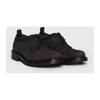 Suede derby lace-up shoes