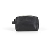 Black Leather Men's Washbag