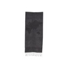 Elegant Wool Blend Black Scarf