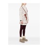 Beige Fringed Sweater with Belt