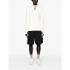 Diagonale Rits Katoenen Hoodie