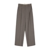 Blue Wool Blend Wide-Leg Trousers