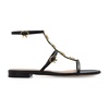 Kalinda Leather Flat Sandals