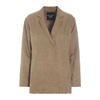 Elegant Nutmeg Blazer Jacket with Bows