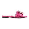 Red Sandals with Fade Tweed Cherry
