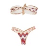 Metallic Bikini Set with Padded Top