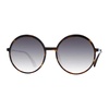 Brown Round Sunglasses with Gradient Lenses