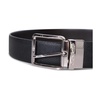 Black Grained Leather Belt
