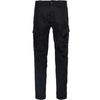 Black Cargo Trousers with Logo Patch