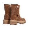 Camel Suede Ankle Boots