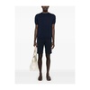 Navy Striped Fine Knit T-shirt