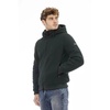Elegant Monogram Zip Jacket Green