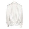 White Satin Textured Shirt