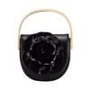Black Paris Rose Micro Handbag