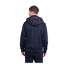 Navy Quilted Hooded Jacket