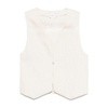 White Open Front Sweater