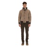 Dove Grey Suede Puffer Jacket