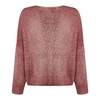 Bordeaux Linen Cotton Sweater Made in Italy