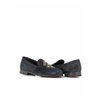 Black Suede Studded Loafers