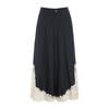 Elegant Paper Poplin Pants Black/Ivory