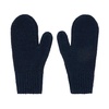 Navy Knit Mittens Gloves