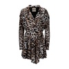 Animal Print Dress with Zipper