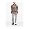 Light Grey Ripped Jeans with Button Fly