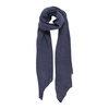 Blue Textured Knit Lurex Scarf