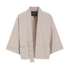 Elegant Dusty Quartz Jacket with Bow