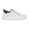 White and Blue Bond Sneakers