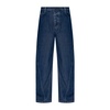 Contrast Stitching Flared Jeans