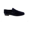 Blue Suede Penny Loafers