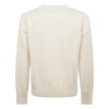 Embroidered logo cotton and wool sweater