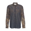 Animal Print Kent Collar Shirt