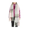 Gray Polyester Scarf for Winter