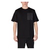 Black Cotton Round Neck T-Shirt