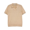 Camel Brown Polo Collar Sweater