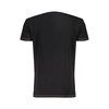 Black Cotton Outer T-Shirt with Print