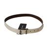 Luxury Beige Gold Leather Belt