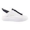 Blue and White Sneakers
