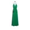 Green Draped Maxi Dress